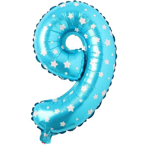 Folyo Balon Mavi 9 16 İnç 36 Cm